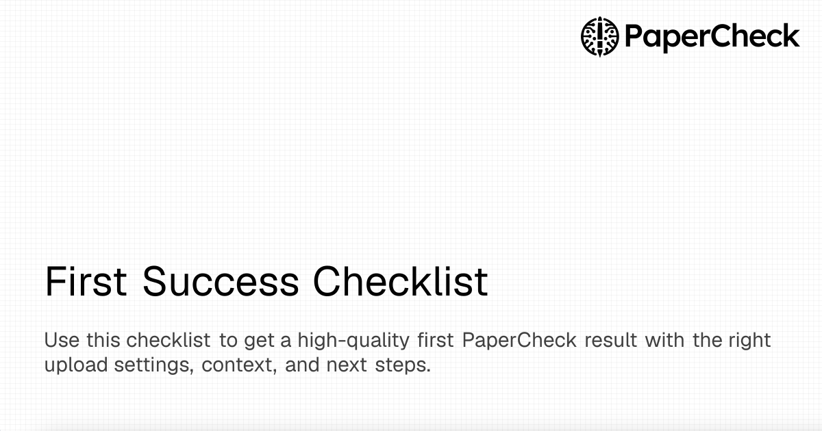 Sandler Success Checklist.pdf First Success Checklist